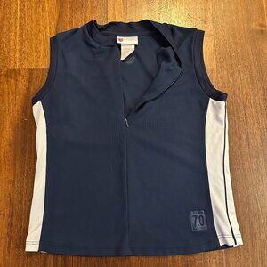 K-Swiss Navy Blue Quarter-Zip Tennis Top - Size S